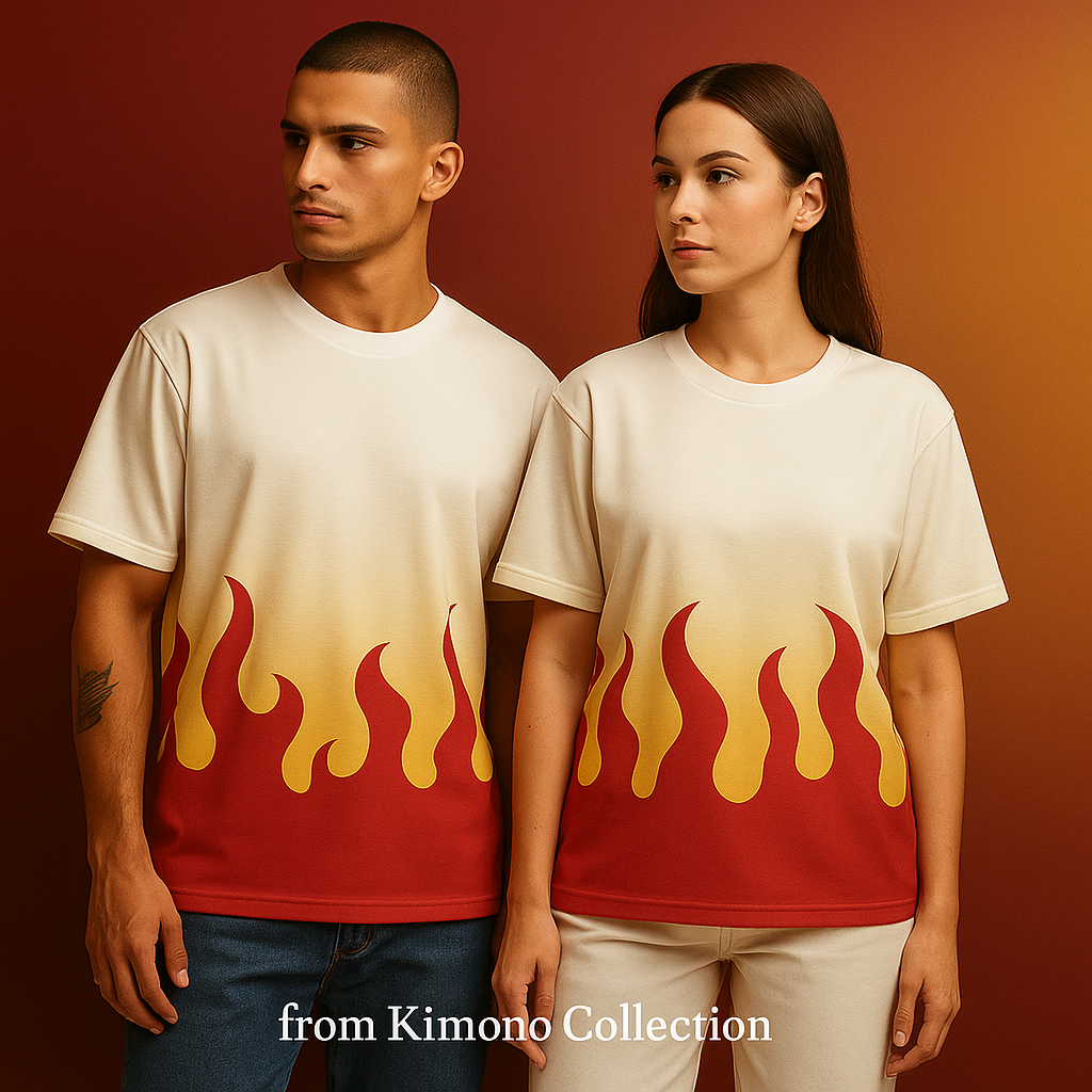 ABLAZE HAORI — AOP OVERSIZED TEE