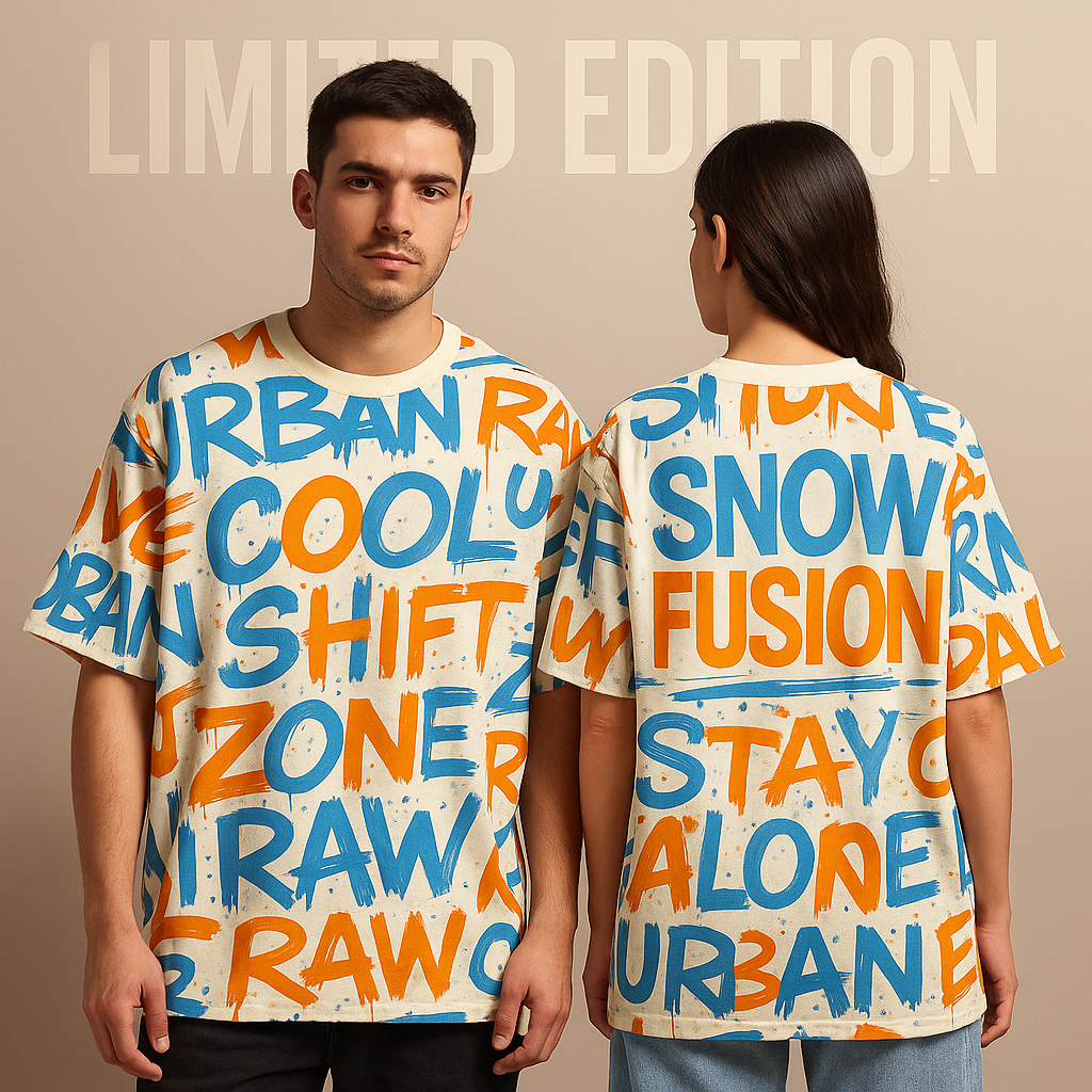 COOL CHAOS GRAFFITI TEE — AOP OVERSIZED