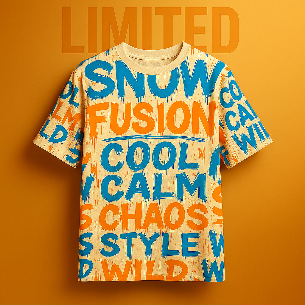 COOL CHAOS GRAFFITI TEE — AOP OVERSIZED