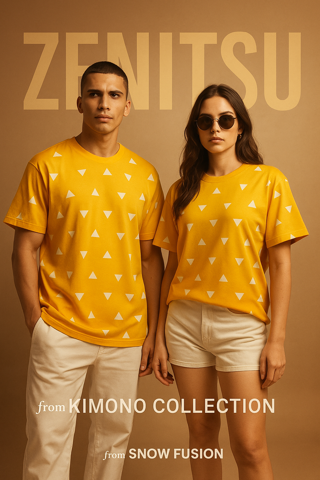 FLAMING THUNDER HAORI — AOP OVERSIZED TEE