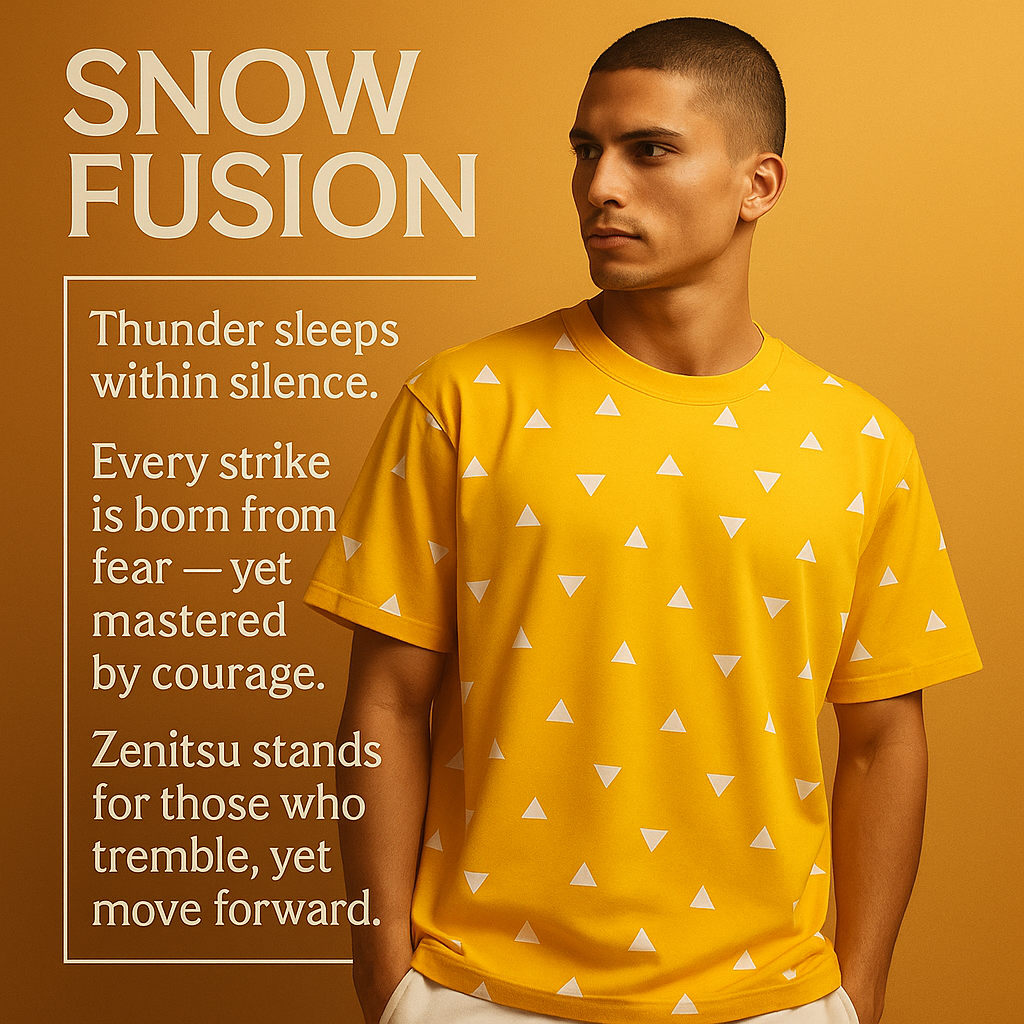 FLAMING THUNDER HAORI — AOP OVERSIZED TEE