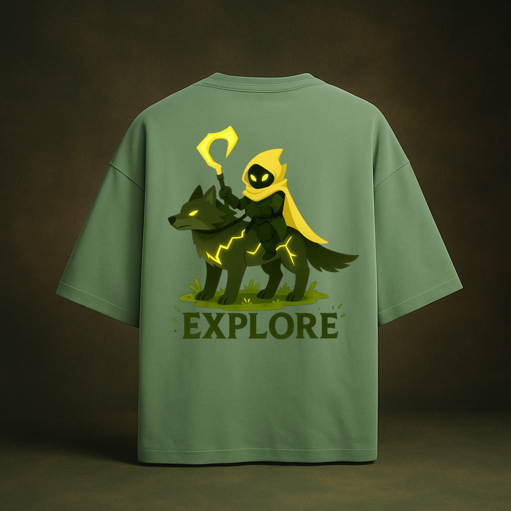 EXPLORE WANDERER TEE — FRENCH TERRY OVERSIZED