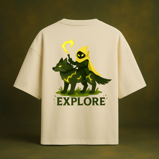 EXPLORE WANDERER TEE — FRENCH TERRY OVERSIZED