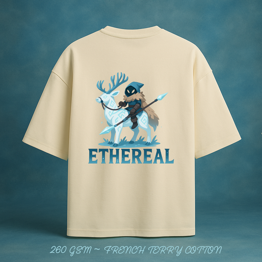 ETHEREAL WANDERER TEE — FRENCH TERRY OVERSIZED