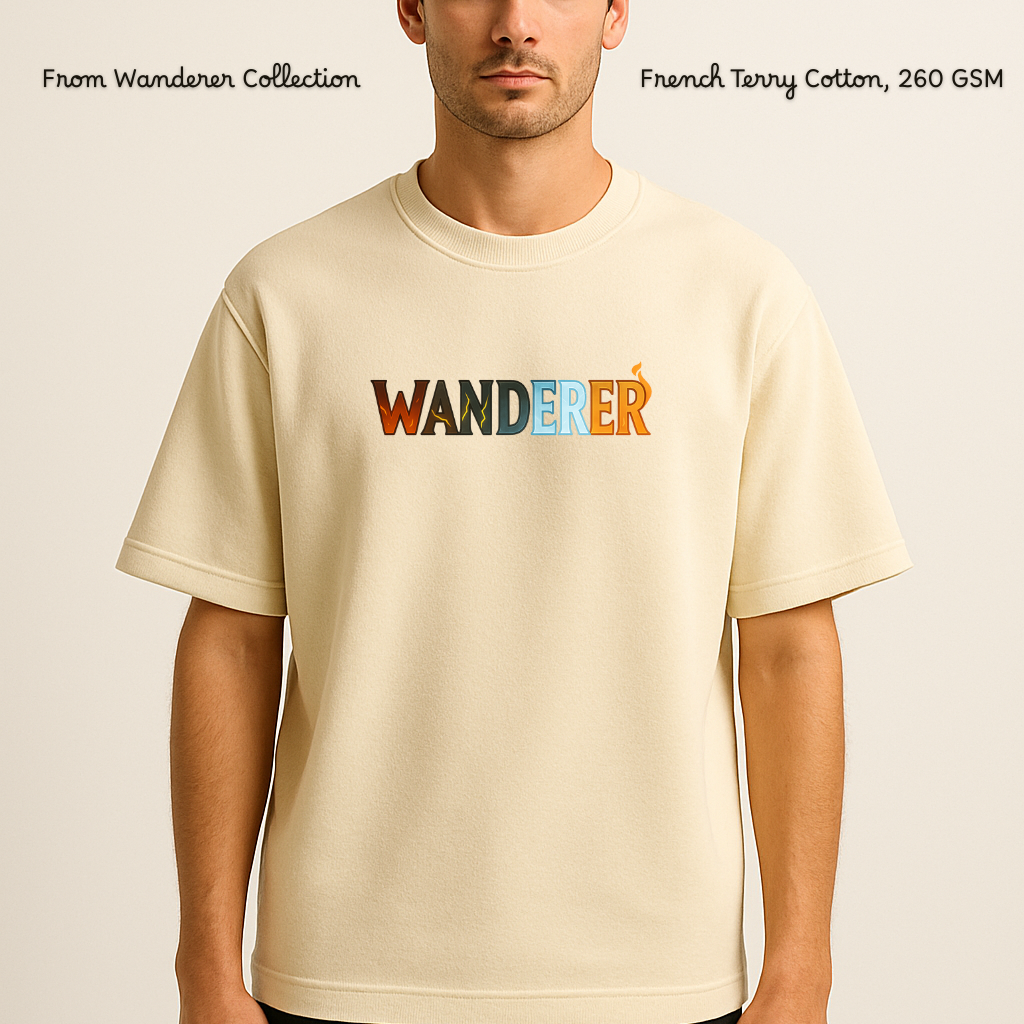 ETERNAL WANDERER TEE — FRENCH TERRY OVERSIZED