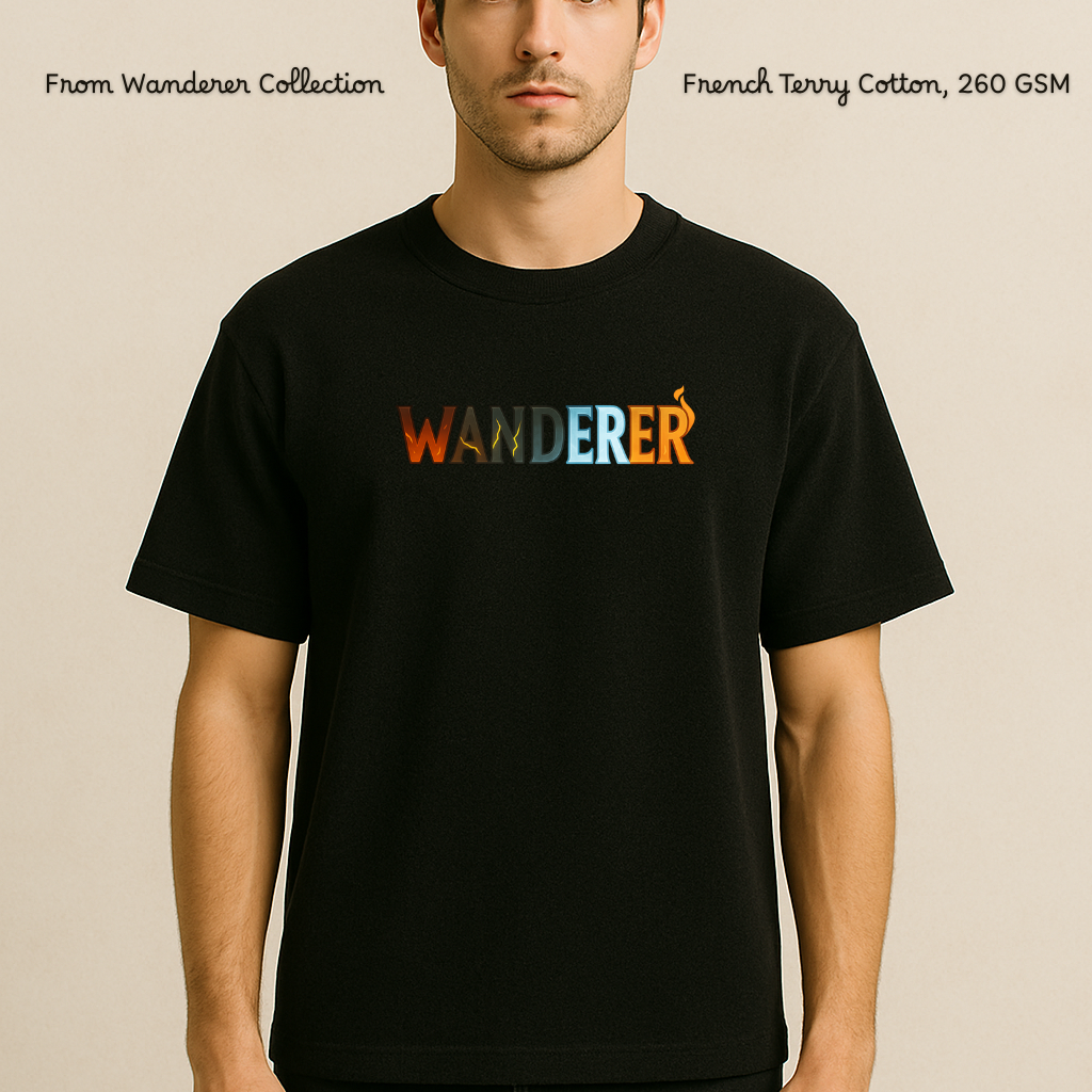 ETERNAL WANDERER TEE — FRENCH TERRY OVERSIZED