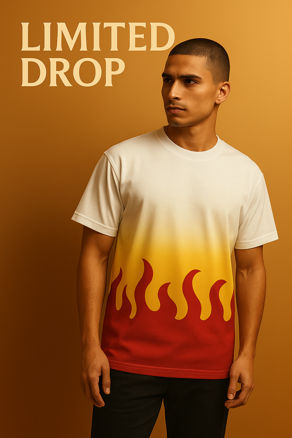 ABLAZE HAORI — AOP OVERSIZED TEE