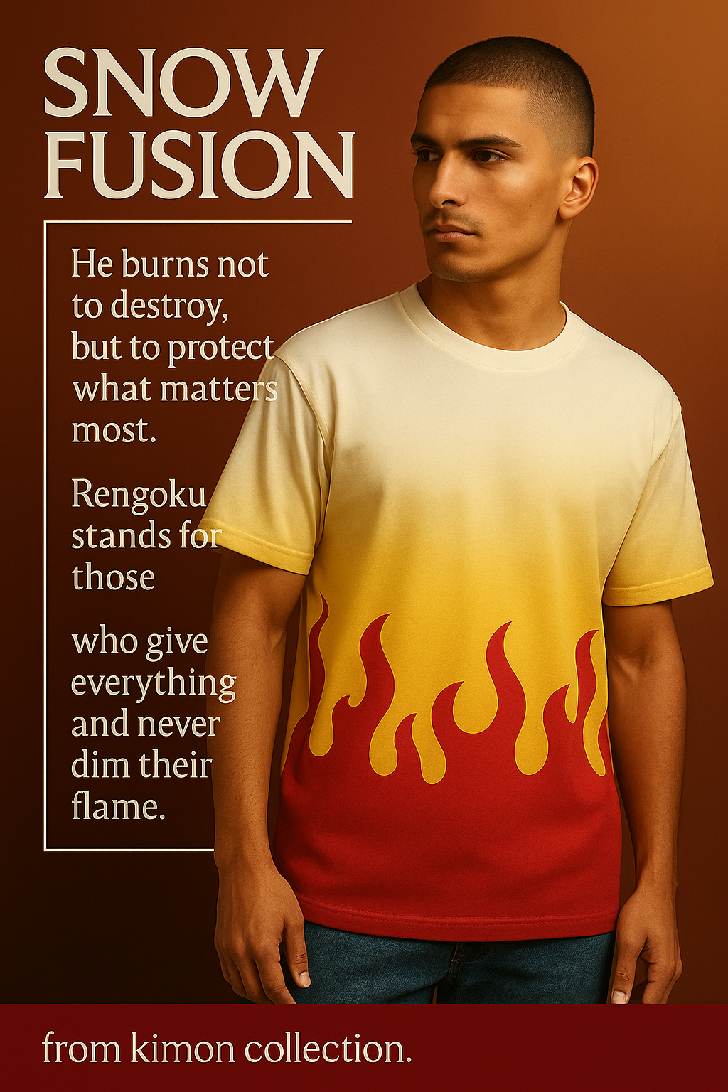 ABLAZE HAORI — AOP OVERSIZED TEE